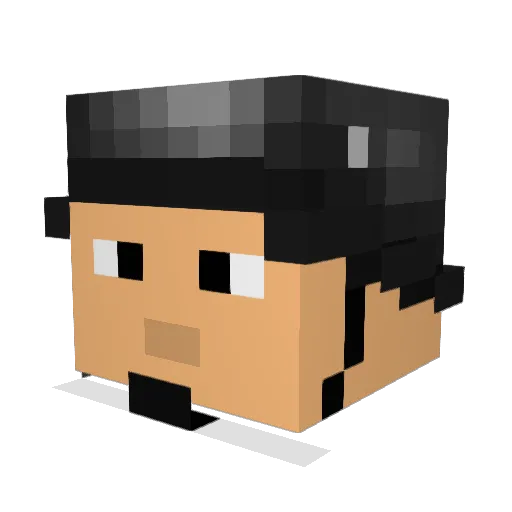 zacho811 Minecraft avatar head, 3D render