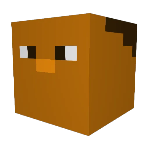 zachoj Minecraft avatar head, 3D render