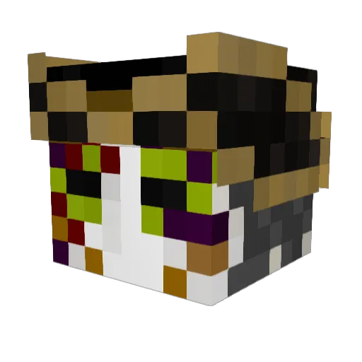 zachs_ Minecraft avatar head, 3D render