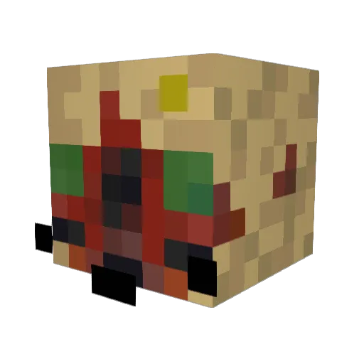 zachscello Minecraft avatar head, 3D render