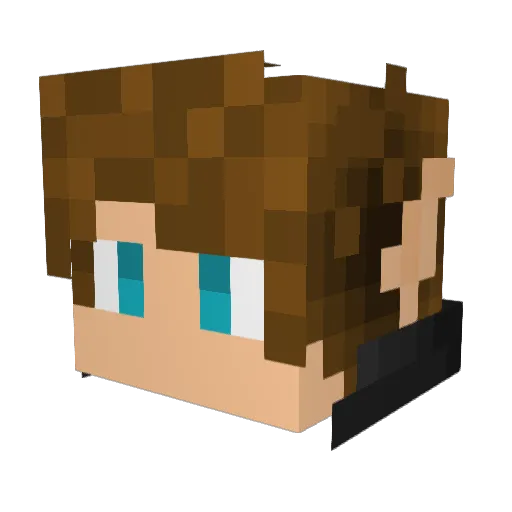 zachsp33 Minecraft avatar head, 3D render