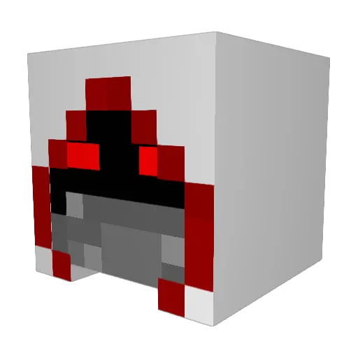 zachzee Minecraft avatar head, 3D render