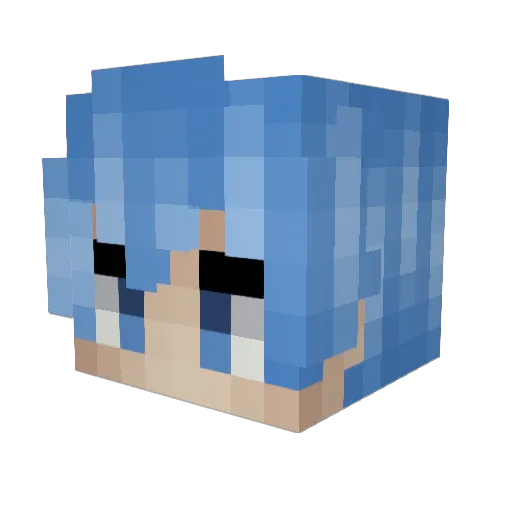 zacjamo Minecraft avatar head, 3D render