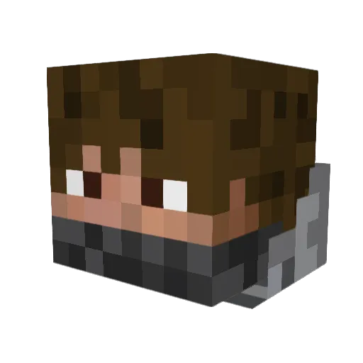 zack267 Minecraft avatar head, 3D render