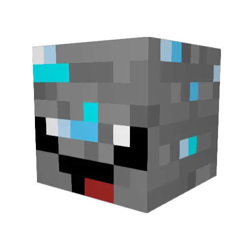 zack_nike Minecraft avatar head, 3D render
