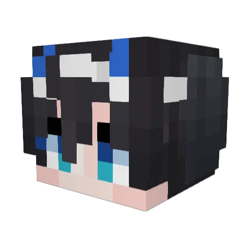 zackachoomt1 Minecraft avatar head, 3D render