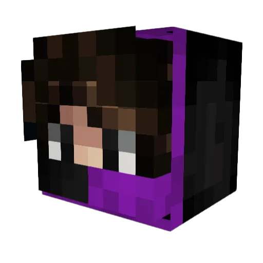 zackariyyah Minecraft avatar head, 3D render