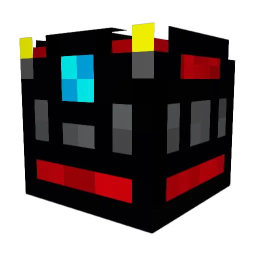zackbuilder Minecraft avatar head, 3D render