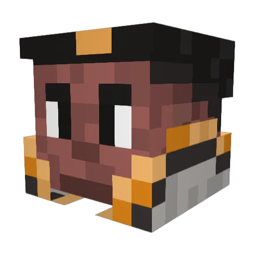 zackdale Minecraft avatar head, 3D render