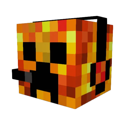 zackedens Minecraft avatar head, 3D render