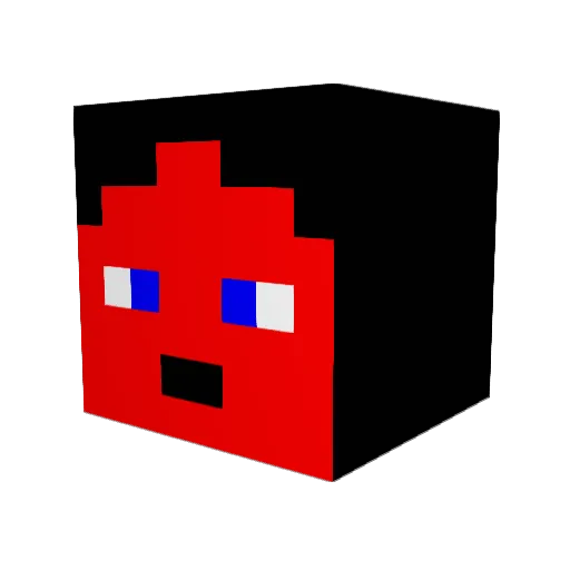 zacker2 Minecraft avatar head, 3D render