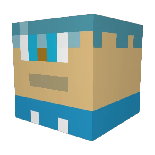 zackgaming359 Minecraft avatar head, 3D render