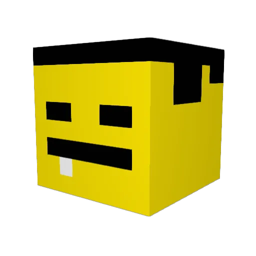 zackjackpop Minecraft avatar head, 3D render