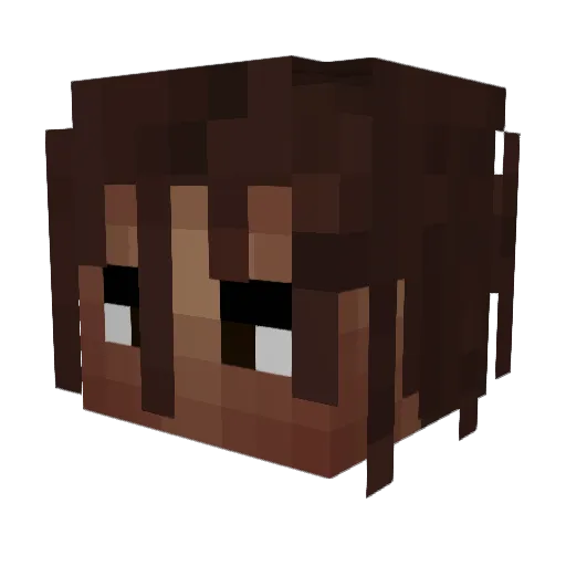 zackkavelli Minecraft avatar head, 3D render