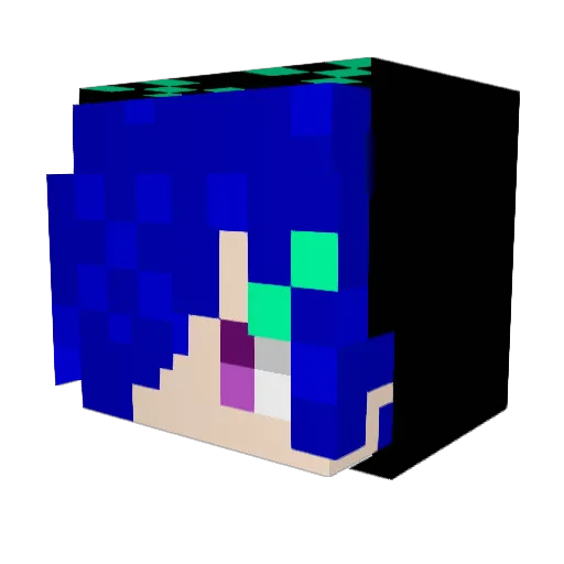 zacklow Minecraft avatar head, 3D render