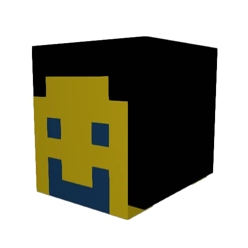 zackmann45 Minecraft avatar head, 3D render