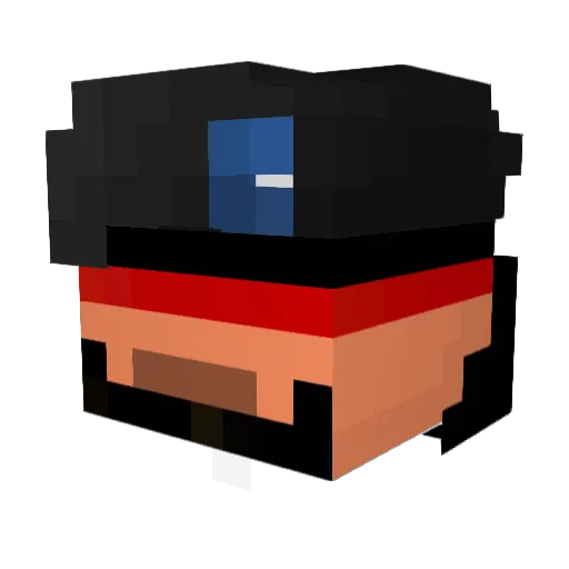 zacknuchh Minecraft avatar head, 3D render