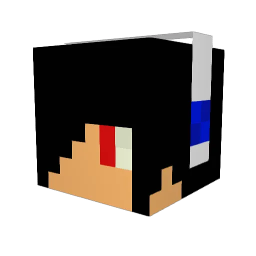 zackodawacko Minecraft avatar head, 3D render