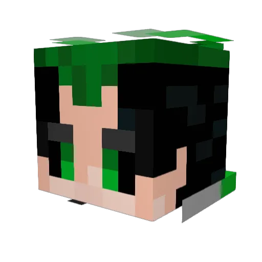 zacks_envy Minecraft avatar head, 3D render