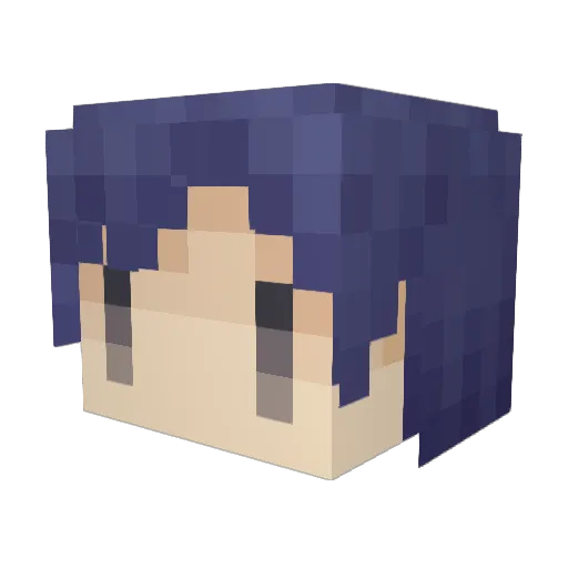 zacky_rabbit Minecraft avatar head, 3D render