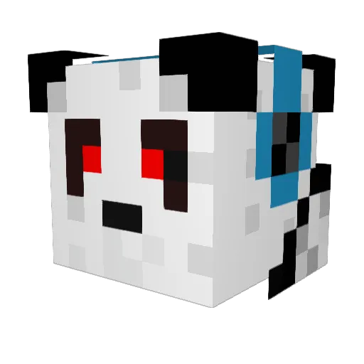 zacsas Minecraft avatar head, 3D render