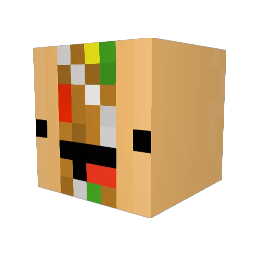 zacshadow8 Minecraft avatar head, 3D render