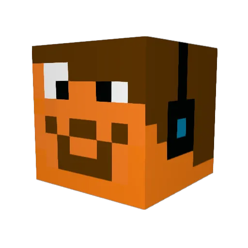 zactheboss1 Minecraft avatar head, 3D render