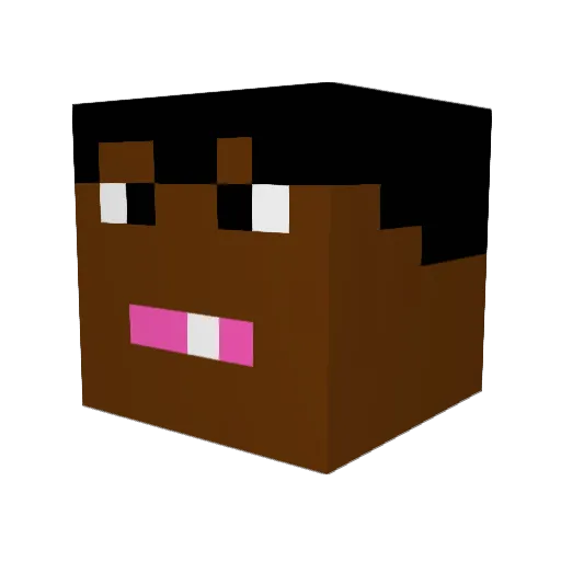 zacyp19 Minecraft avatar head, 3D render