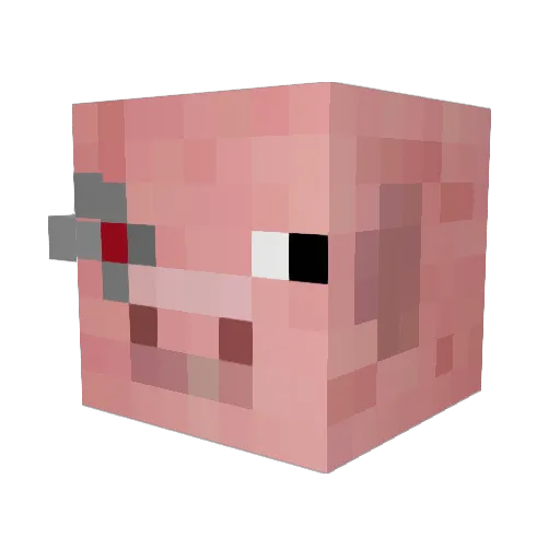 zadbus Minecraft avatar head, 3D render