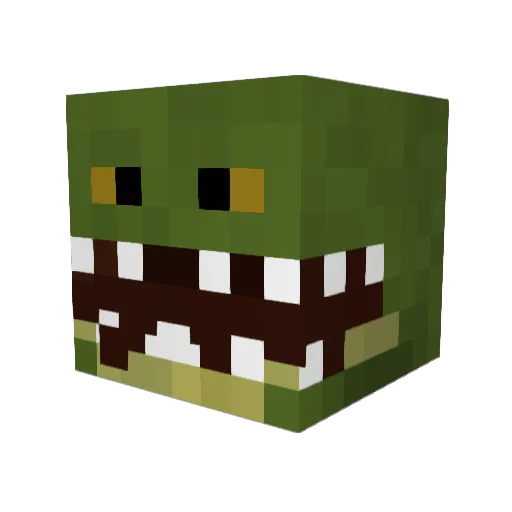 zade9 Minecraft avatar head, 3D render