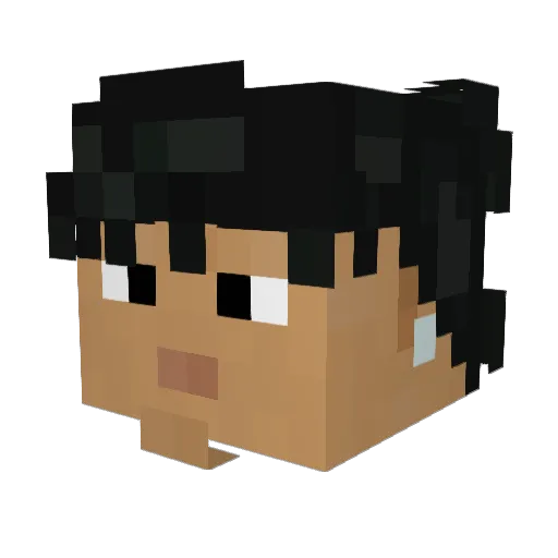 zaeemkk1 Minecraft avatar head, 3D render