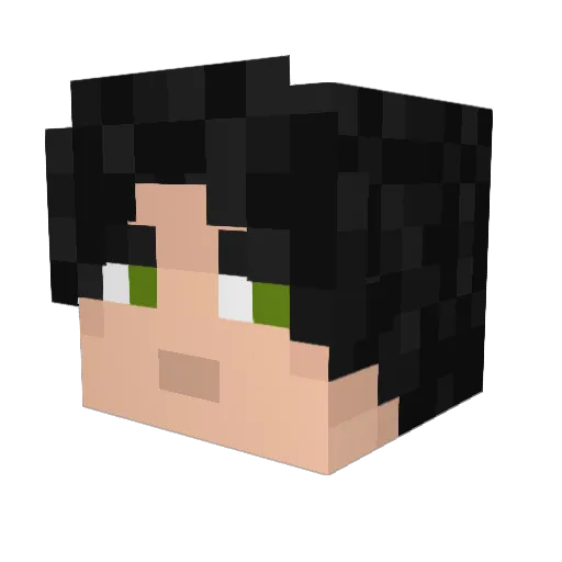 zaetheryl Minecraft avatar head, 3D render