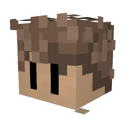 zaeu_ Minecraft avatar head, 3D render