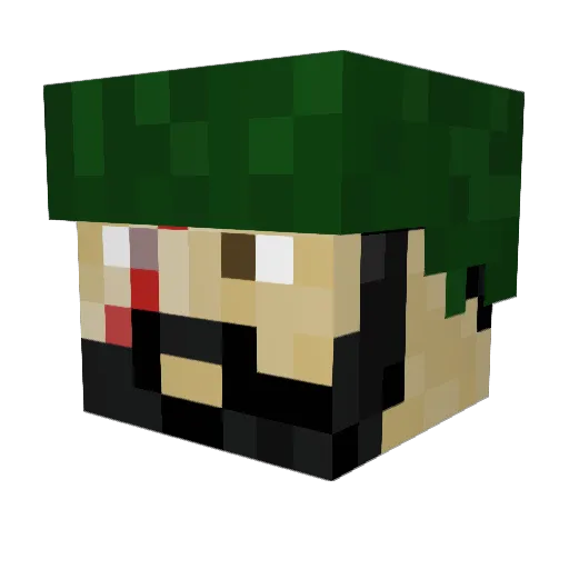 zafaka88 Minecraft avatar head, 3D render