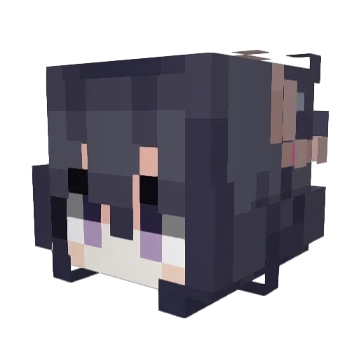 zafazu Minecraft avatar head, 3D render