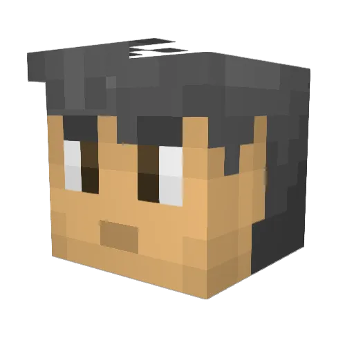 zaguman Minecraft avatar head, 3D render