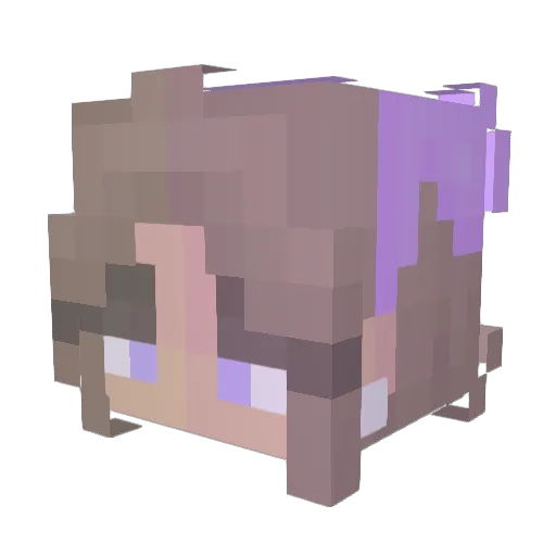zahe323 Minecraft avatar head, 3D render