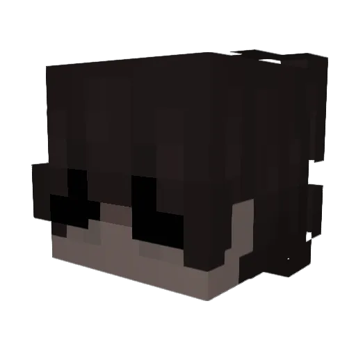 zahhu Minecraft avatar head, 3D render