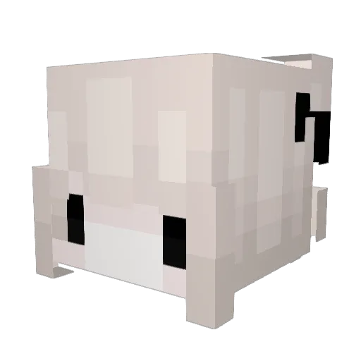 zahksy Minecraft avatar head, 3D render
