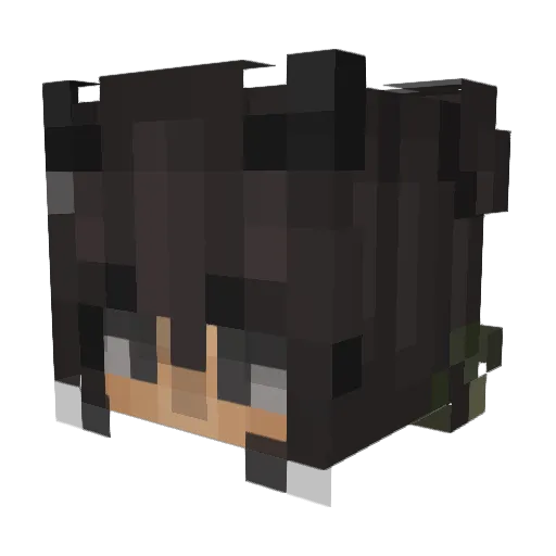 zahra2012 Minecraft avatar head, 3D render