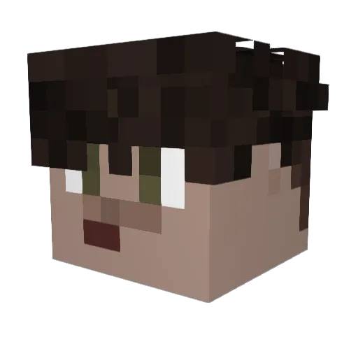 zahrmar Minecraft avatar head, 3D render