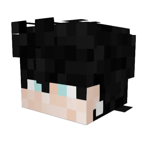 zahtra Minecraft avatar head, 3D render