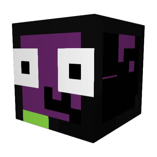 zai18 Minecraft avatar head, 3D render