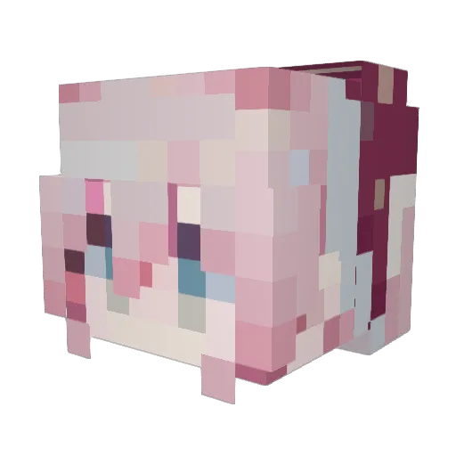 zai654321 Minecraft avatar head, 3D render