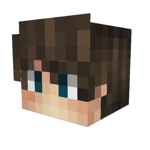zai_vsc Minecraft avatar head, 3D render
