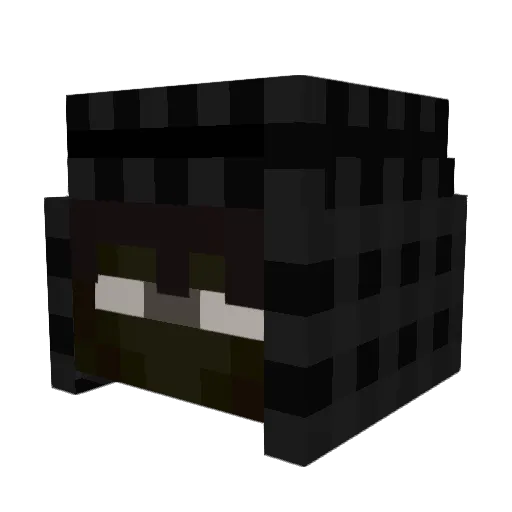 zaibas7 Minecraft avatar head, 3D render