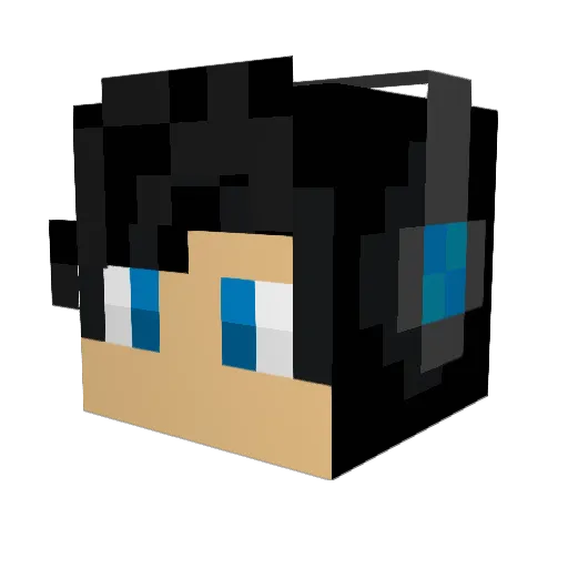 zaid9901 Minecraft avatar head, 3D render