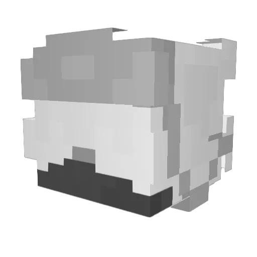 zaijann Minecraft avatar head, 3D render