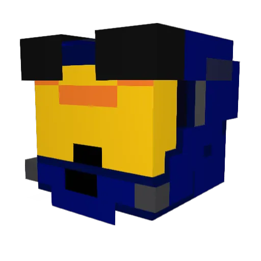 zaimarie Minecraft avatar head, 3D render