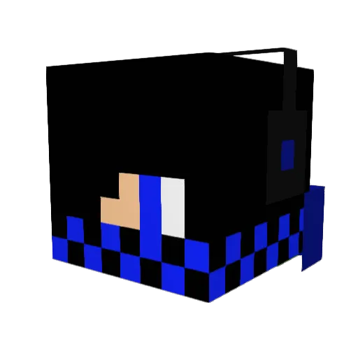 zaine01 Minecraft avatar head, 3D render
